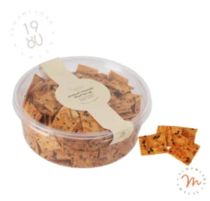 Sesame and Nigella Seeds Crackers – Round Tin